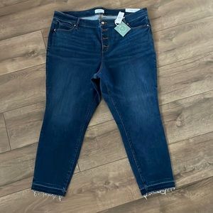 Loft high waist skinny jeans size 22